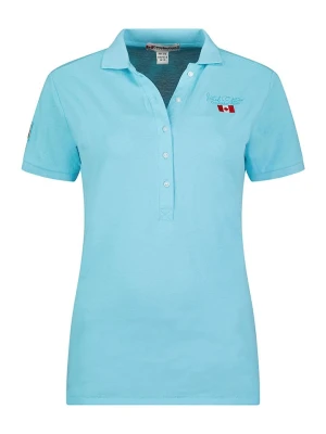 Canadian Peak Koszulka polo "Kellyeak" w kolorze błękitnym rozmiar: S