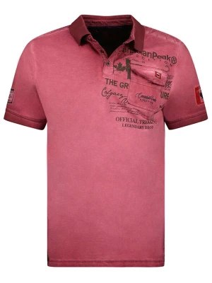 Canadian Peak Koszulka polo "Keoneak" w kolorze bordowym rozmiar: M