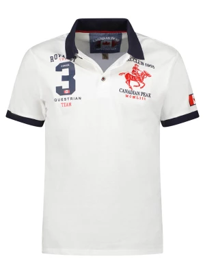 Canadian Peak Koszulka polo "Klubeak" w kolorze białym rozmiar: S