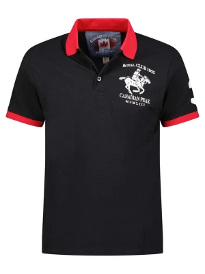 Canadian Peak Koszulka polo "Koltoneak" w kolorze czarnym rozmiar: S