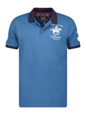 Canadian Peak Koszulka polo "Koltoneak" w kolorze niebieskim rozmiar: S