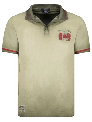 Canadian Peak Koszulka polo "Kotzeak" w kolorze khaki rozmiar: M
