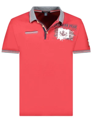 Canadian Peak Koszulka polo "Krusteak" w kolorze czerwonym rozmiar: M