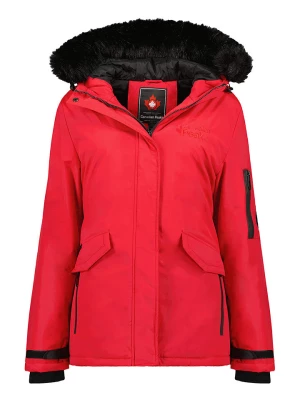 Canadian Peak Parka "Adan" w kolorze czerwonym rozmiar: S