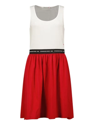 Canadian Peak Sukienka "Jodieak" w kolorze biało-czerwonym rozmiar: L