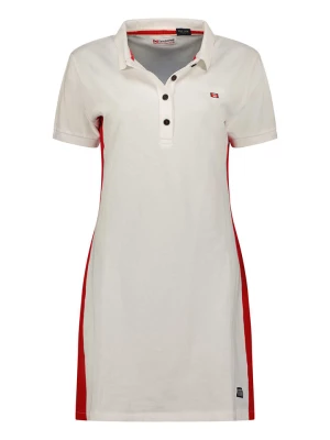 Canadian Peak Sukienka polo "Kolivieak" w kolorze białym rozmiar: L