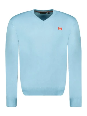 Canadian Peak Sweter "Felineak" w kolorze błękitnym rozmiar: 3XL