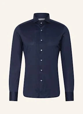 Canali Koszula Z Dżerseju Slim Fit blau