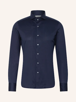 Canali Koszula Z Dżerseju Slim Fit blau