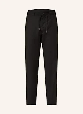 Canali Spodnie W Stylu Dresowym Regular Fit schwarz