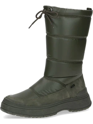 Caprice Kozaki zimowe w kolorze khaki rozmiar: 40