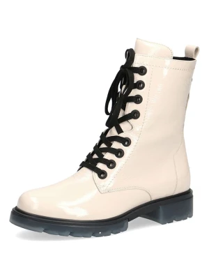 Caprice Skórzane botki w kolorze czarno-białym rozmiar: 40