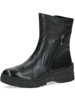 Caprice Skórzane botki w kolorze czarnym rozmiar: 39