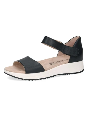 Caprice Skórzane sandały w kolorze granatowym rozmiar: 37