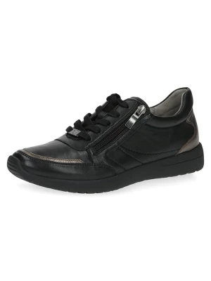 Caprice Skórzane sneakersy "Peggy" w kolorze czarnym rozmiar: 39