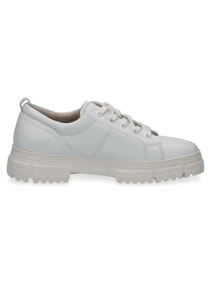 Caprice Skórzane sneakersy "Tamara" w kolorze białym rozmiar: 42