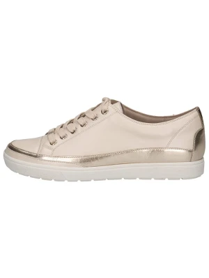 Caprice Skórzane sneakersy w kolorze beżowym rozmiar: 37, 5