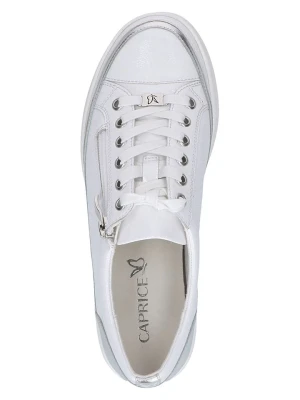 Caprice Skórzane sneakersy w kolorze białym rozmiar: 38, 5