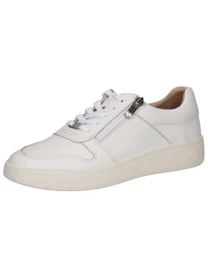 Caprice Skórzane sneakersy w kolorze białym rozmiar: 38