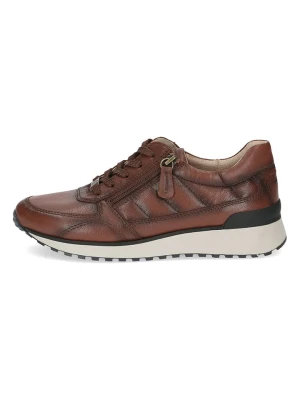 Caprice Skórzane sneakersy w kolorze brązowym rozmiar: 39