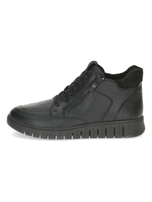 Caprice Skórzane sneakersy w kolorze czarnym rozmiar: 38