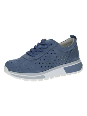 Caprice Skórzane sneakersy w kolorze niebieskim rozmiar: 41