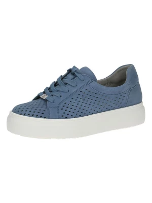 Caprice Skórzane sneakersy w kolorze niebieskim rozmiar: 42