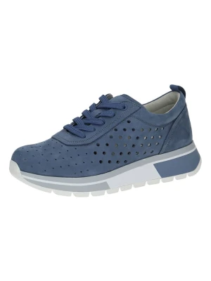Caprice Skórzane sneakersy w kolorze niebieskim rozmiar: 38