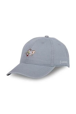 Capslab czapka z daszkiem bawełniana Tom and Jerry kolor szary z aplikacją CL/TAJ4/1/CD/CAT