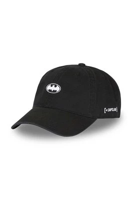 Capslab czapka z daszkiem DC kolor czarny z aplikacją CL.DC6.1.CD.BAT