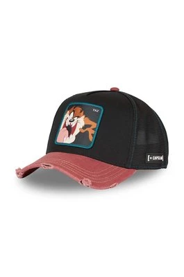 Capslab czapka z daszkiem Looney Tunes kolor brązowy z aplikacją CL.LOO8.1.CT.TAZ4