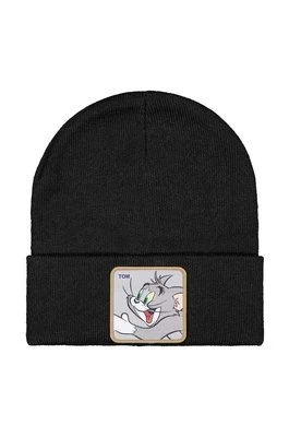 Capslab czapka z daszkiem Tom and Jerry kolor czarny z aplikacją