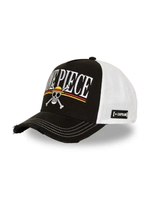 Capslab czapka z daszkiem trucker z bawełną x Onepiece czarny
