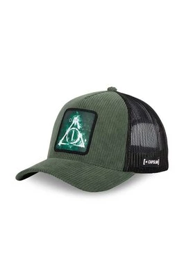 Capslab czapka z daszkiem x Harry Potter kolor szary z aplikacją CL/HP2/1/CT/POT1