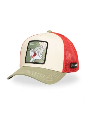 Capslab czapka z daszkiem x Looney Tunes kolor beżowy z aplikacją CL/LOO11/1/CT/BUG1