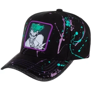 Capslab DC Comics Joker Cap CL-DC-TAG-1-JOK, Męskie, Czarne, czapki z daszkiem, poliester, rozmiar: One size
