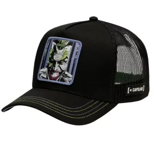 Capslab DC Comics Joker Cap CL-DC8-1-CT-JOK, Męskie, Czarne, czapki z daszkiem, bawełna, rozmiar: One size
