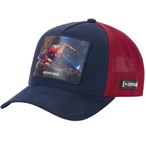 Capslab Marvel Black Panther Cap CL-MAR7-1-PCT-SPI, Męskie, Czerwone, czapki z daszkiem, bawełna, rozmiar: One size