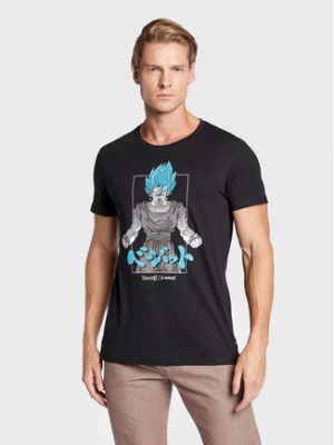 Capslab T-Shirt Dragon Ball Vegeta CL/DBS/1/TSC/FUS1 Czarny Regular Fit