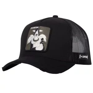 Capslab X Looney Tunes CL-LOO10-1-CT-SYL, Męskie, Czarne, czapki z daszkiem, bawełna, rozmiar: One size