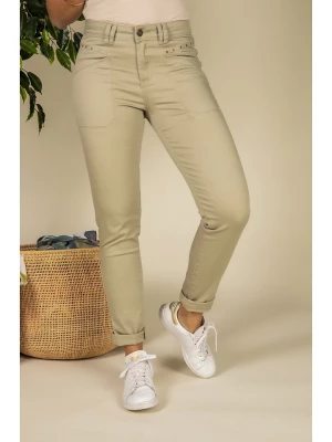 Captain Tortue Dżinsy - Slim fit - w kolorze khaki rozmiar: 36