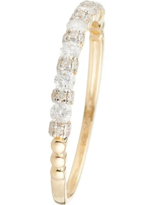 CARATELLI Złoty pierścionek "Kuantan" z diamentami rozmiar: 56