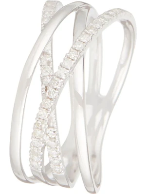 CARATELLI Złoty pierścionek "Lanao" z diamentami rozmiar: 56