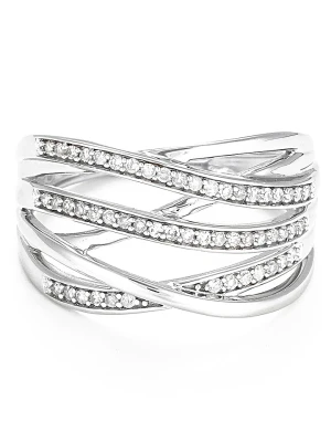 CARATELLI Złoty pierścionek "Nos Chemins" z diamentami rozmiar: 52