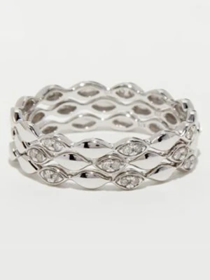 CARATELLI Złoty pierścionek "Trinity" z diamentami rozmiar: 54