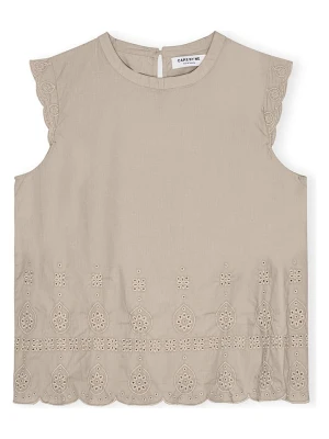 CARE BY ME Top "Flora" w kolorze beżowym rozmiar: M