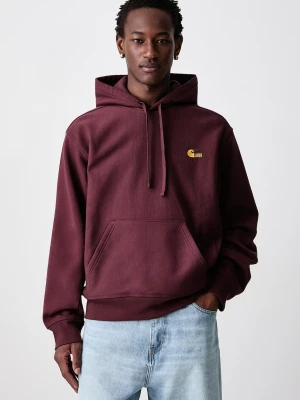 Carhartt WIP American Script bluza z kapturem z bawełną męska