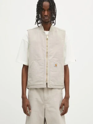 Carhartt WIP bezrękawnik bawełniany Classic Vest męski kolor beżowy przejściowy I034821.2OR4O