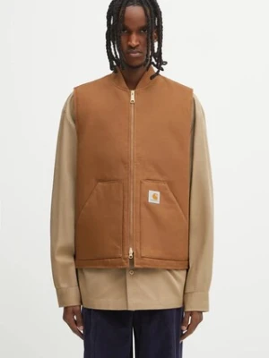 Carhartt WIP bezrękawnik Classic Vest kolor brązowy przejściowy I035695.HZ01