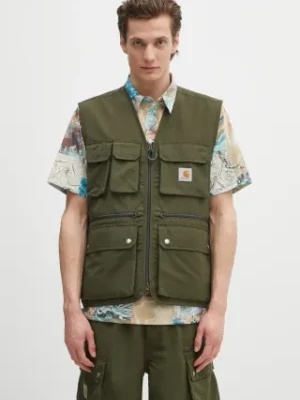 Carhartt WIP bezrękawnik Irwin Vest męski kolor zielony przejściowy I034505.41XX